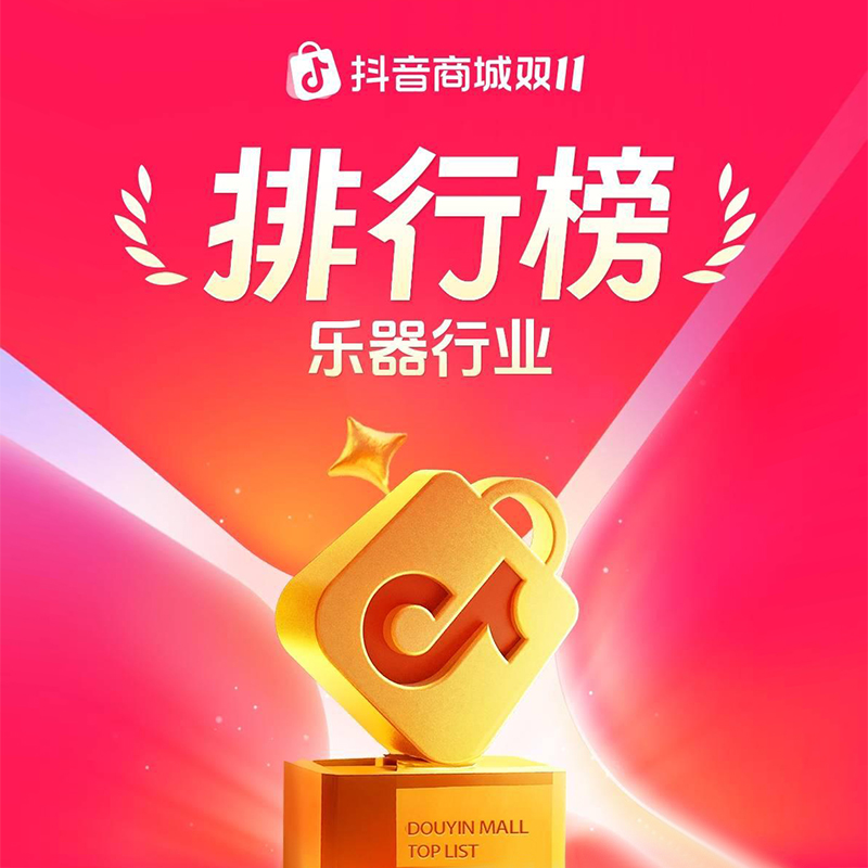 TERENCE 特倫斯 2025 雙 11 榮登抖音、京東兩大平臺樂器行業官方榜單